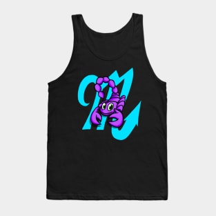 Happy Scorpion With Scorpio Symbol Tank Top